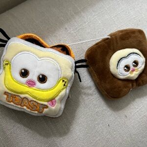 Garfield Cute Toast Plush Toy with Brown Accent